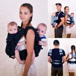 Malishastik Twins Baby Carrier Back Adapt Black
