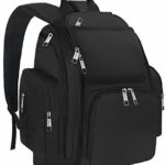 Backpack Diaper Bag, Large Multi-Function Waterproof Organizer Baby Diaper Bag for Women,Men with Stroller Straps, Changing Mat&Insulated Pocket, Durable Stylish Travel Nappy Bags for Baby Care,Black