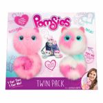 Pomsies Twin Pack Plush Interactive Toys, Packaging Syles and Colors  May Vary