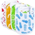 Baby Bib Large Toddler Burpy Absorbent Feeding Reflux Drool Teething Snap Button