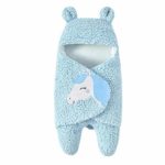 Tronet Newborn Baby Toddler Sleeping Bag Swaddle+Hat Soft Blanket Kids Sleep Sack Stroller Wrap (White) ((Age:0-1 Years Old), Blue/C)