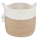Parker Baby Nursery Storage Basket – Rope Storage Bin and Organizer for Laundry, Toys and Baby Blankets