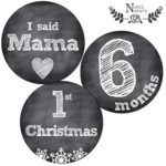 Deluxe Set (Milestones & Holidays) – 32 Chalkboard Baby Monthly Stickers – Shower Gift Idea or Scrapbook Photo Keepsake