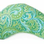 littlebeam Portable and Versatile Baby Bottle and Breastfeeding Nursing Support Pillow with Memory Foam ~ Green Paisley