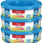 Playtex Diaper Genie Refill Bags, Ideal for Diaper Genie Diaper Pails, 3 Pack, 810 Count