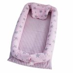 MSOO Newborn Baby Sleeping Multi-Function Folding Anti-Pressure Bionic Nest Bed Crib (E)