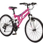 Mongoose Girls Exlipse Mountain Bike, 24″/One Size, Pink