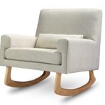 Nursery Works Sleepytime Rocker with Light Legs, Oatmeal Linen