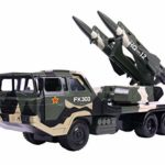 Big Daddy Military Missile Transport Army Truck Anti Aircraft Twin Missile Jungle Camouflage Toy Truck