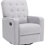 Delta Children Gavin Nursery Glider Swivel Recliner Featuring LiveSmart Fabric by Culp, Linen