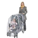 Comfy Baby! Rain Cover / Wind Shield for Twin Limo Tandem 2 Canopy Double Strollers – Clear