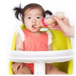 Nuby Garden Fresh Silicone Squeeze Feeder with Spoon and Hygienic Cover, Colors May Vary