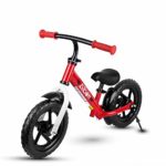 Albott Kids Balance Bike – 12″ No Pedal Sport Bicycle for 1.5 to 6 Years Children Toddlers with Adjustable Handlebar and Seat Beginner Walking Bicycle with Support Foot & Fenders for Boys and Girls