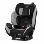 Evenflo EveryStage LX All-in-One Car Seat, Convertible Baby Seat, Convertible & Booster Seat, Grows with Child Up to 120 lbs, Angled for Comfort & Safety, 3-Times-Tighter Installation, Gamma Black