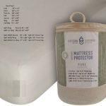 PURE 100% Certified Organic Cotton Jersey Waterproof Mattress Protector (Twin)
