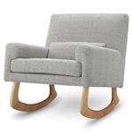 Nursery Works Sleepytime Rocker with Light Legs, Light Grey Weave