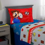 Nintendo Super Mario Odyssey Kids Bedding Soft Microfiber Sheet Set, 3 Piece Twin Size, Multi-Color