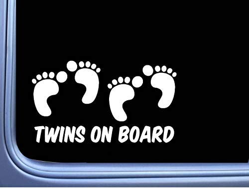 Got Twins? Funny Die Cut Vinyl Sticker - 2 Pack, Made In USA By Rayd Workshop