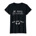 Womens Christian Twin Baby Pregnancy Announcement Shirt For Mom