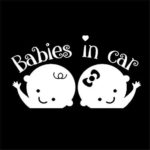 Babies in CAR – Customized (Like Baby On Board) Rear Window Decal Sticker car Minivan SUV Twins Siblings …