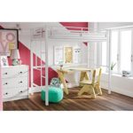 YourZone Metal Loft Stylish & Optimizes Space Twin Bed, Multiple Colors – White Finish