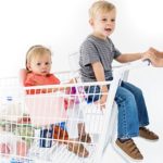 Buggy Bench The Original Shopping Cart Seat (Blush Pink) for Baby, Toddler, Twins, and Triplets (Up to 40 Pounds)