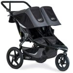 BOB Revolution Flex 3.0 Duallie Jogging Stroller – Up to 100 Pounds – UPF 50+ Canopy – Adjustable Handlebar – Easy Fold, Graphite Black