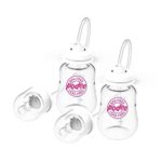 Podee Hands Free Baby Bottle – Anti-Colic Feeding System 4 oz (2 Pack – Pink)