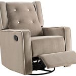 Naomi Home Odelia Swivel Rocker Recliner Mocha/Microfiber