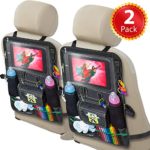 Cartik 2 Pack Backseat Car Organizer for Kids, Babies and Toddlers, with Tablet Holder by iPad Touch Screen, Fit to Baby Stroller, Large Storage, Kick Mat, Back Seat Protector, Organizer eBook