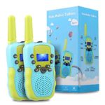 TekHome Outside Toys for 3 4 5 Year Old Boys, Blue Walkie Talkies for Kids, Twin Baby Gifts for 6 7 8 9 10 Year Olds Girls, 2 Pack 3-Mile Long Range Toddler Walkie Talkies, FRS/GMRS 22 Channels.