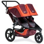 BOB Revolution Flex 3.0 Duallie Jogging Stroller – Up to 100 Pounds – UPF 50+ Canopy – Adjustable Handlebar – Easy Fold, Sedona Orange