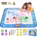 GTurtle Water Drawing Mat Doodle Mat Educational Learning Birthday Toddler Toys Gifts Painting Writing Magic Water Drawing Mat Toys for 2 3 4 5 6 Year Old Girls Boys Large Size 37.7X 29.1 in