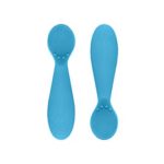 ezpz Tiny Spoon – Silicone Feeding Spoon Twin Pack (Blue)