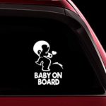 TOTOMO Baby on Board Sticker – Funny Cute Safety Caution Decal Sign for Cars Windows and Bumpers – Peeing Boy ALI-034