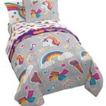 Jay Franco Nickelodeon JoJo Siwa Rainbow Sparkle Bed Set, Twin