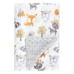 Fox Baby Blanket Boys Soft Minky Baby Blanket Fleece Baby Girl Security Fox Blanket Plush Dot Toddler Baby Newborn Blanket Woodland for Nursery Stroller Crib Receiving Blanket Infant Unisex