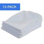 ECR4Kids 12-Pack Standard Cot Sheet with Elastic Straps, Standard Size Daycare and Preschool Cot Sheets for Rest Time, 50.5″ x 21.75″ – White