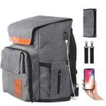 Large Diaper Bag Backpack – For Moms with Twins or Multiple Little Ones – Spacious Baby Travel Bag Includes Stroller Straps, Insulated Pockets, USB Charging Port and Changing Pad