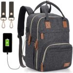 Diaper Bag Backpack,Maternity Nappy Bag with USB Charging Port Stroller Straps