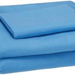 AmazonBasics Kid’s Sheet Set – Soft, Easy-Wash Microfiber – Twin, Azure Blue