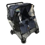 Twins Stroller Raincoat for Side by Side Stroller Weather Shield, Double Stroller Rain Cover/Wind Shield/Dust Cover