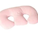 The TWIN Z PILLOW – Pink – 6 uses in 1 Twin Pillow ! Breastfeeding, Bottlefeeding, Tummy Time, Reflux, Support and Pregnancy Pillow! Cuddle Pink DOTS