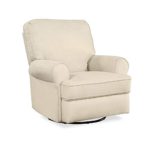 Dorel Asia Baby Relax Kenzie Swivel Gliding Nursery Recliner in Beige