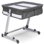 Simmons Kids By The Bed City Sleeper Bassinet for Twins, Grey Tweed