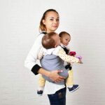 Malishastik Baby wrap Gray Front Carry, Twin