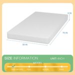 PayLessHere 8 inch Memory Foam Mattress Cooling Gel Green Tea Infused Mattress,CertiPUR-US Certified,Breathable Bed Mattress for Cooler Sleep Supportive & Pressure Relief,White Twin