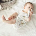 pureborn 2-Pack Newborn Unisex Baby Short Sleeve Romper Twins Cotton Cartoon Bees 0-3 Months