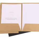 Twin-Pocket Folders Heavyweight File Folder Cardboard Folder Paper Tidy Organiser for Meeting Report Office Classroom School Stationery Supplies, Holds 100 Sheets, Box of 10