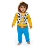 Pixar Toy Story Woody Infant Baby Boys Zip Up Coverall Blue/Yellow 24 Months